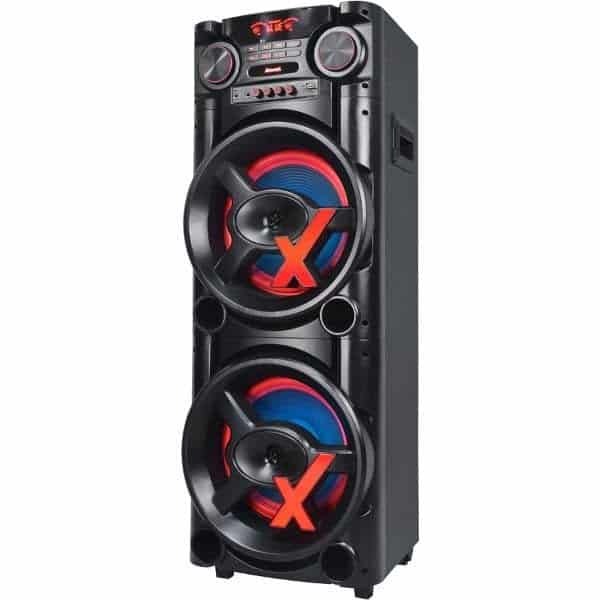 Imagem da caixa de som Bluetooth Amvox ACA 1900 NewX no formato quadrado