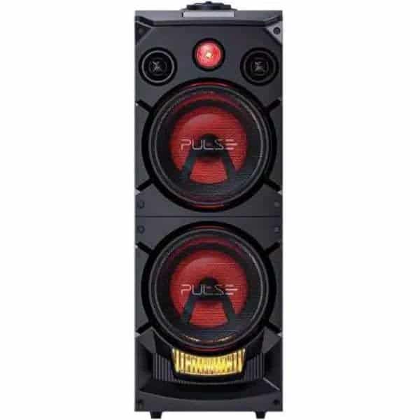 Imagem da caixa de som Bluetooth Pulse Storm SP509 no formato quadrado